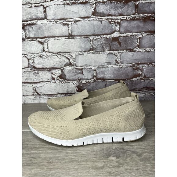 Cole Haan Zerogrand Stitchlite Beige Knit Slip On Sneakers Women Sz 9.5B US/40EU - Picture 1 of 16
